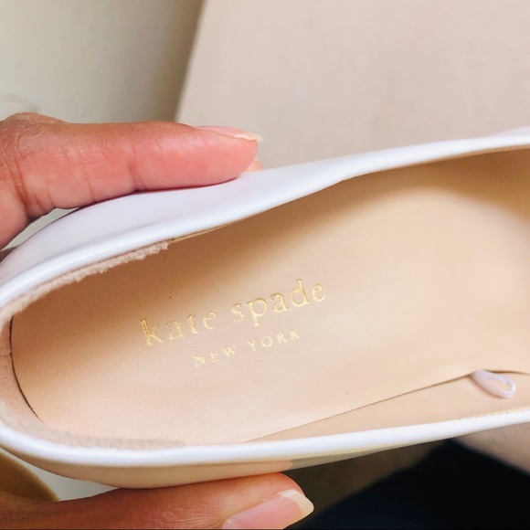 New Kate Spade New York Vida White Pumps Heels 6.5 - Picture 4 of 9